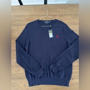 Polo Ralph Lauren v neck sweater Navy